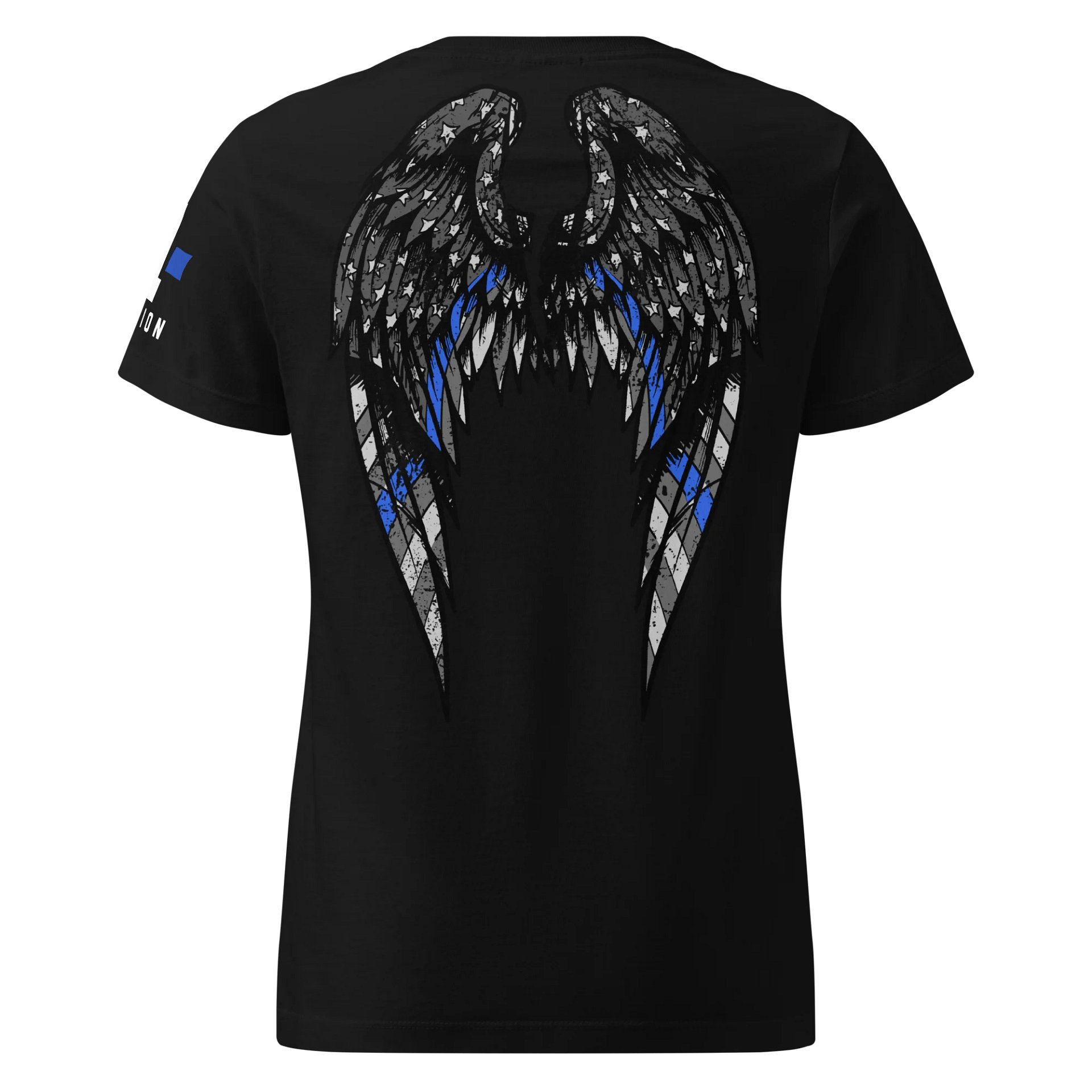 Thin Blue Line Angel Wings Women's Fit product image (1)