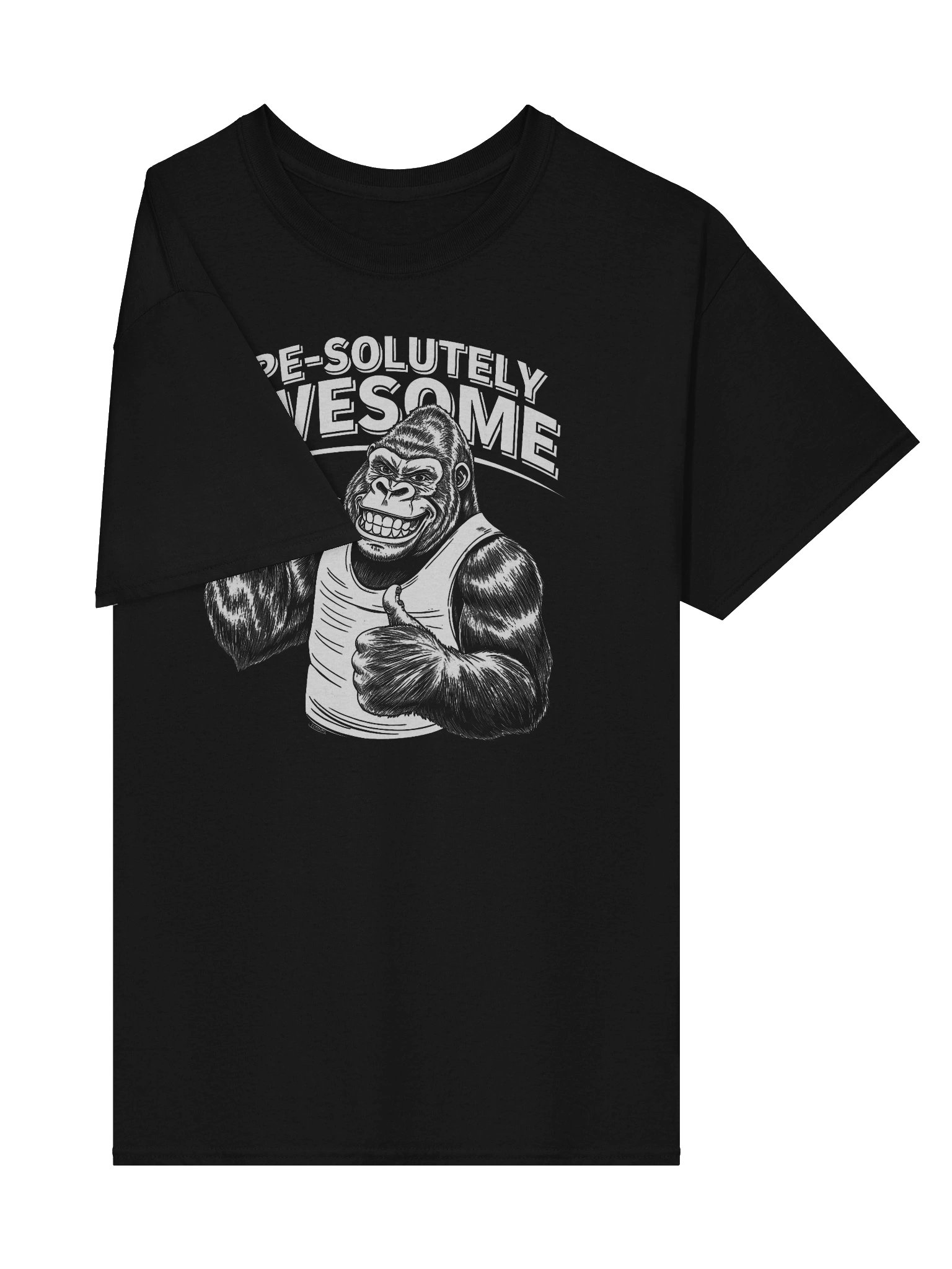 Ape-solutely Awesome Gorilla Thumbs-Up T-Shirt product image (3)