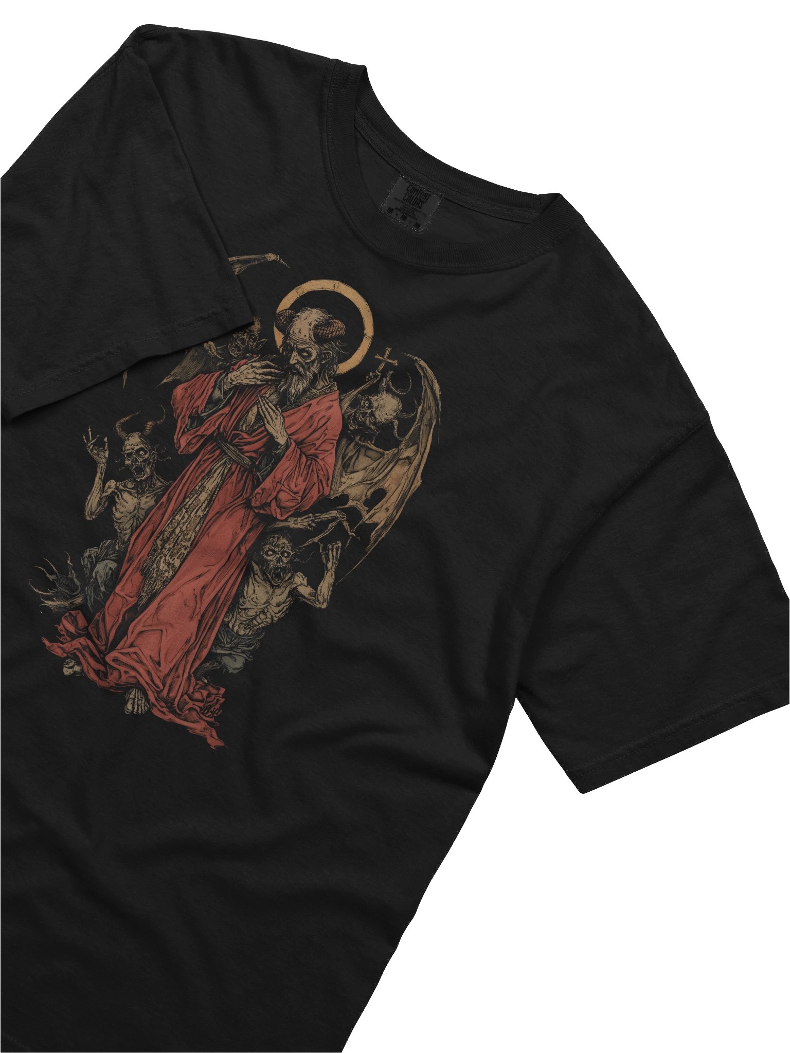 Demon Saint, Devil, Satan, Evil Dark Religious Temptation T-Shirt product image (5)