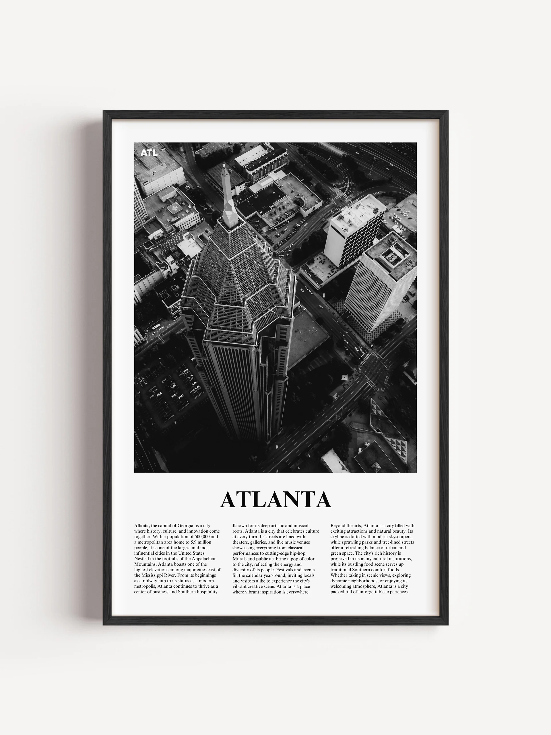 Atlanta 04 Newspaper Poster product image (5)