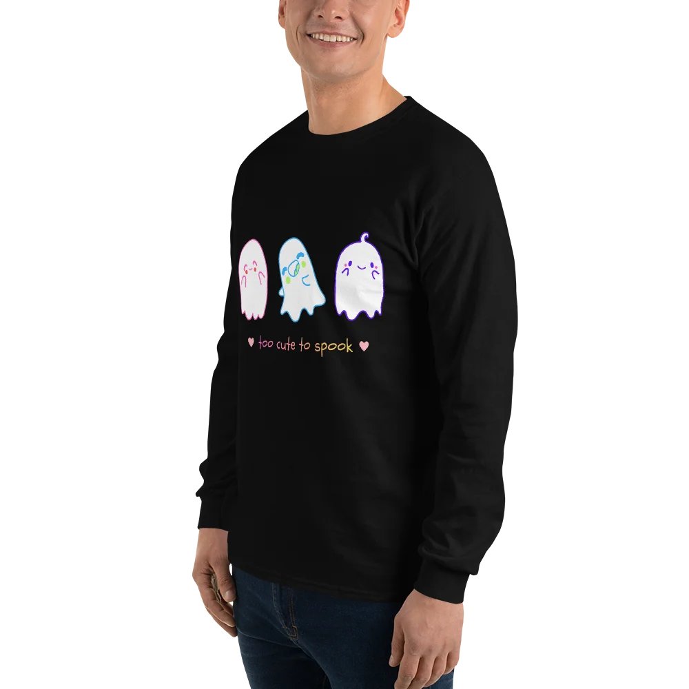 Whimsical Ghost Trio Long Sleeve Tee product image (7)