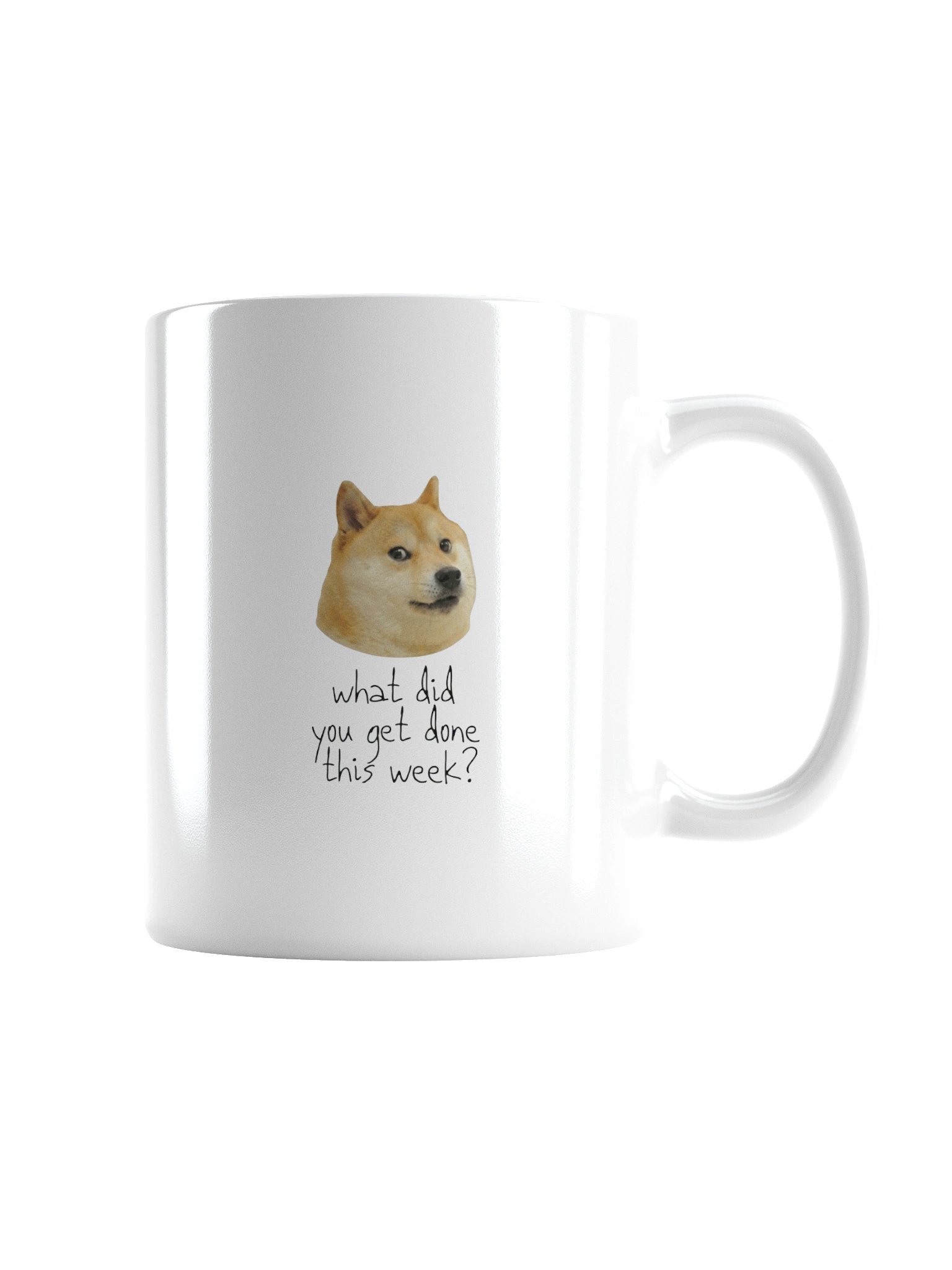 What Did You Get Done This Week Doge Mug – Funny Office Meme Coffee Mug | 11oz Boss Gift product image (3)