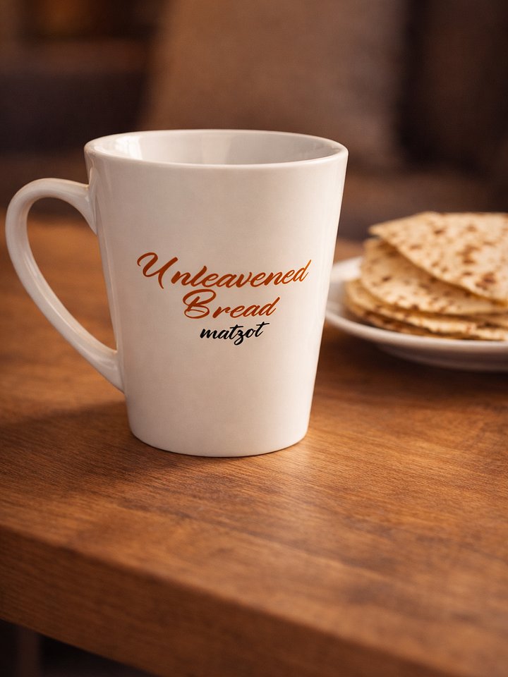 Unleavened Bread | Matzot — Feast Days Latte Mug product image (1)