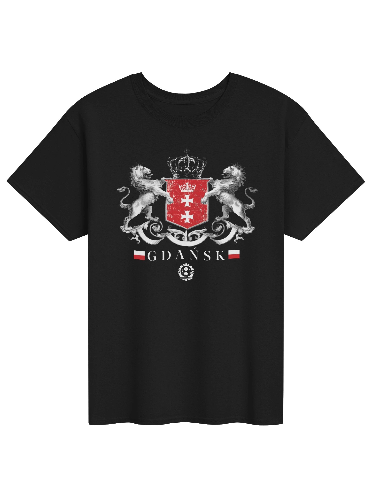Gdańsk Heraldic Lion Crest Tee product image (1)
