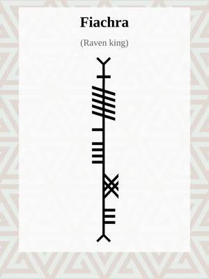 Ogham Word of the Day:Fiachra Explore more Ogham: The Ancient Irish 'Tree Alphabet' , Medieval history and linguistics at OghamLore.com. #Ogham #Ireland #fyp #gaeilge #WordOfTheDay