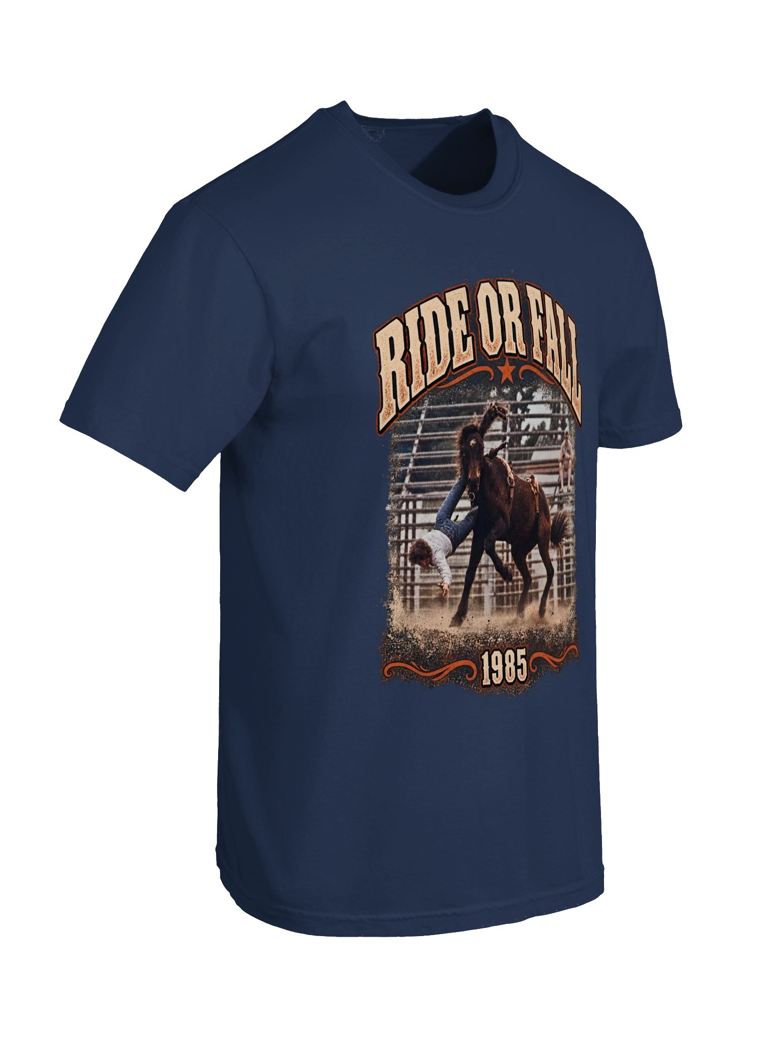 Bronc Riding Shirt — Ride or Fall Two-Sided Rodeo Tee | Broken Arena™ product image (12)