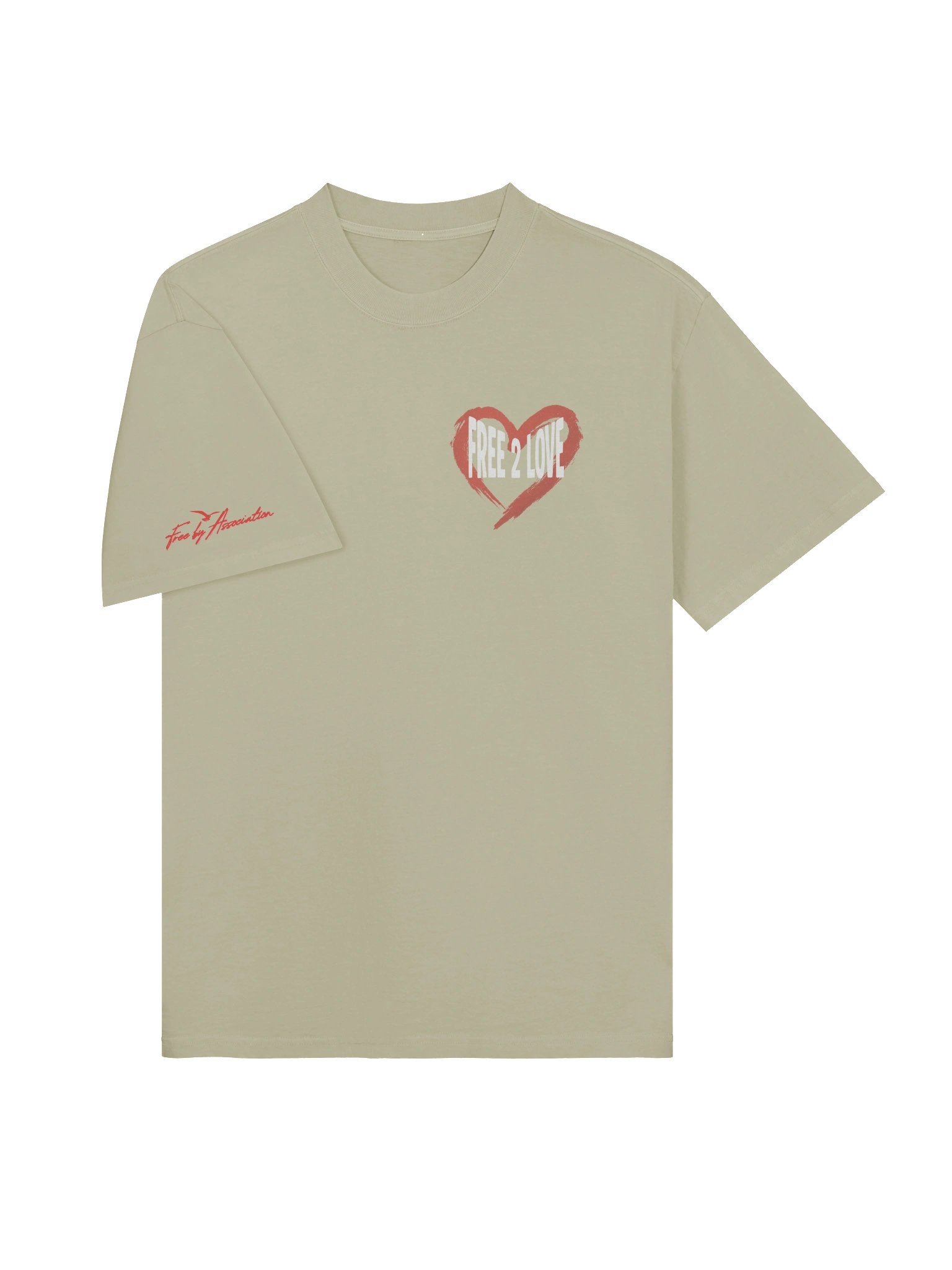 Free 2 Love Faded T-Shirt product image (5)