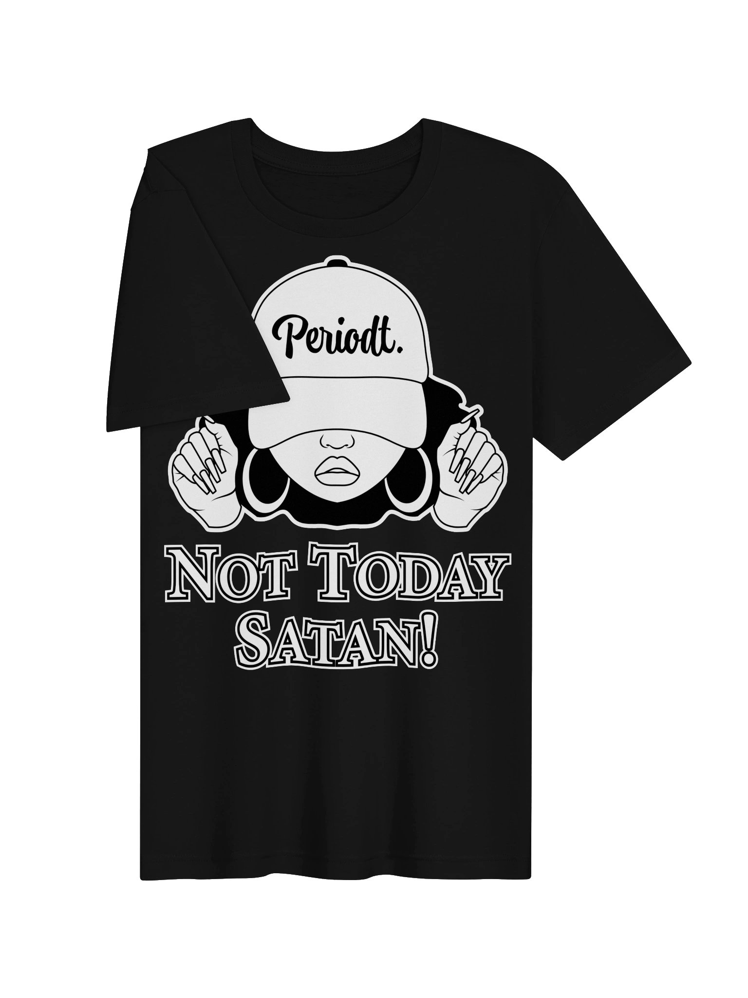 Not Today Satan B&W, Drk T-Shirt product image (3)