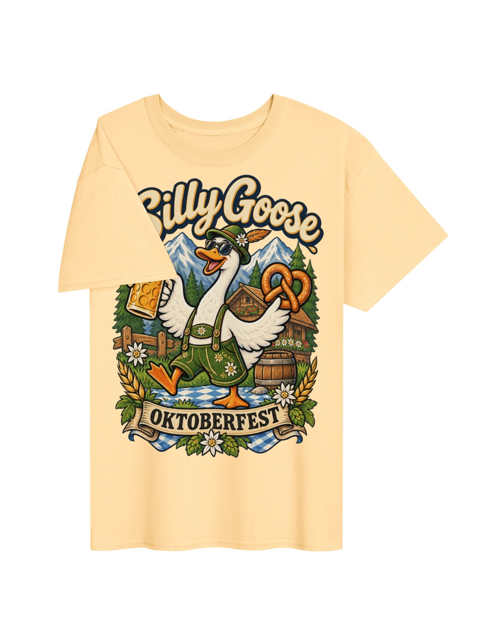 Silly Goose Oktoberfest German Beer Festival Vintage Tee product image (83)
