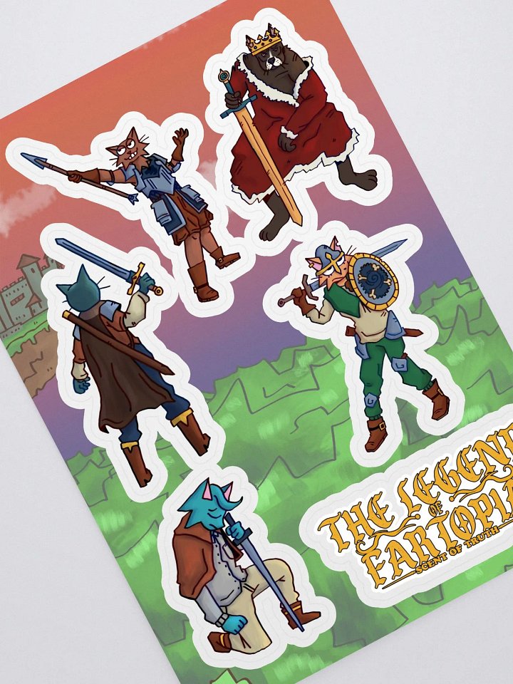 THE LEGEND OF FARTOPIA Sticker Sheet product image (2)