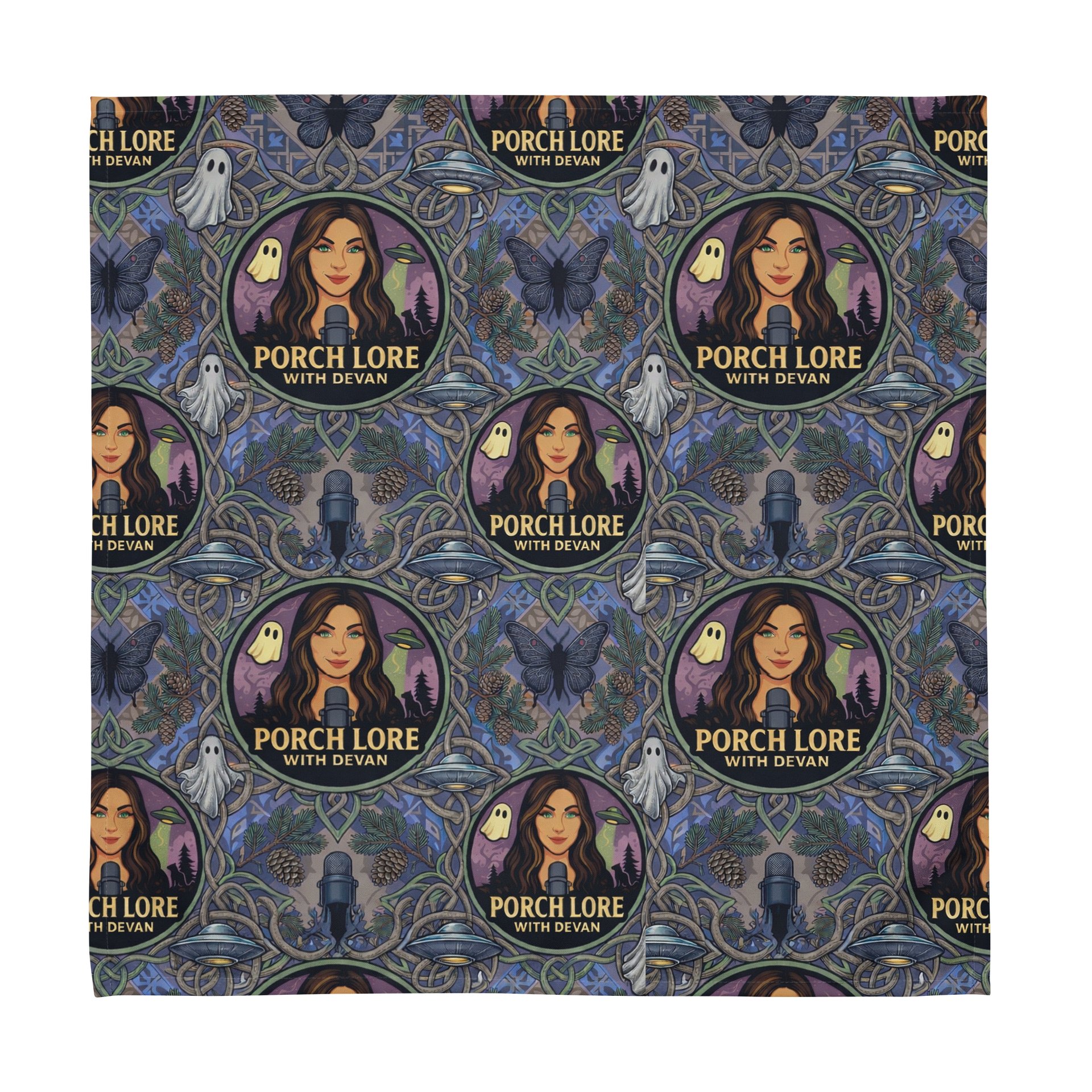 PORCH LORE DEVAN PERIWINKLE MOTH TABLE NAPKINS product image (3)