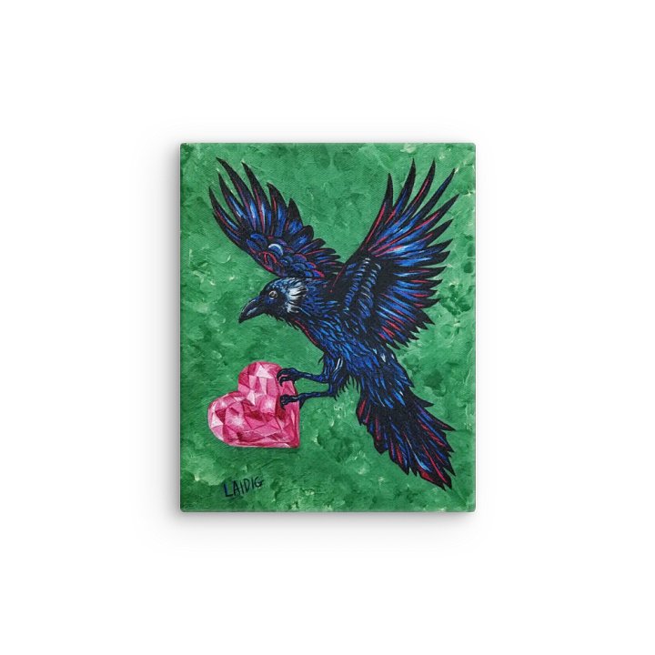 Raven's Gift Small Canvas Print product image (1)