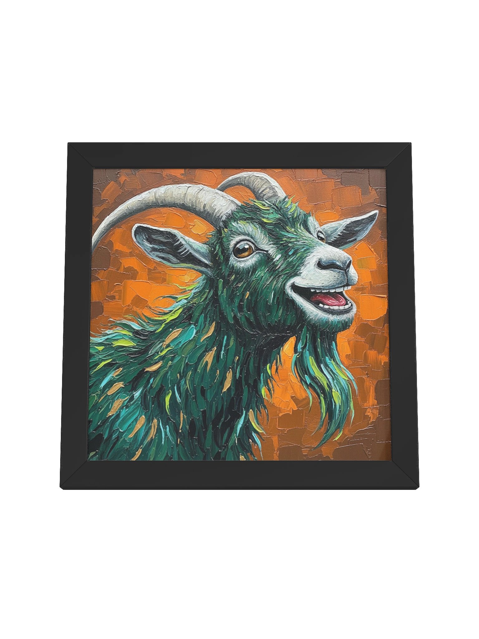 Colorful Goat Wall Art, Abstract Farmhouse Print product image (4)