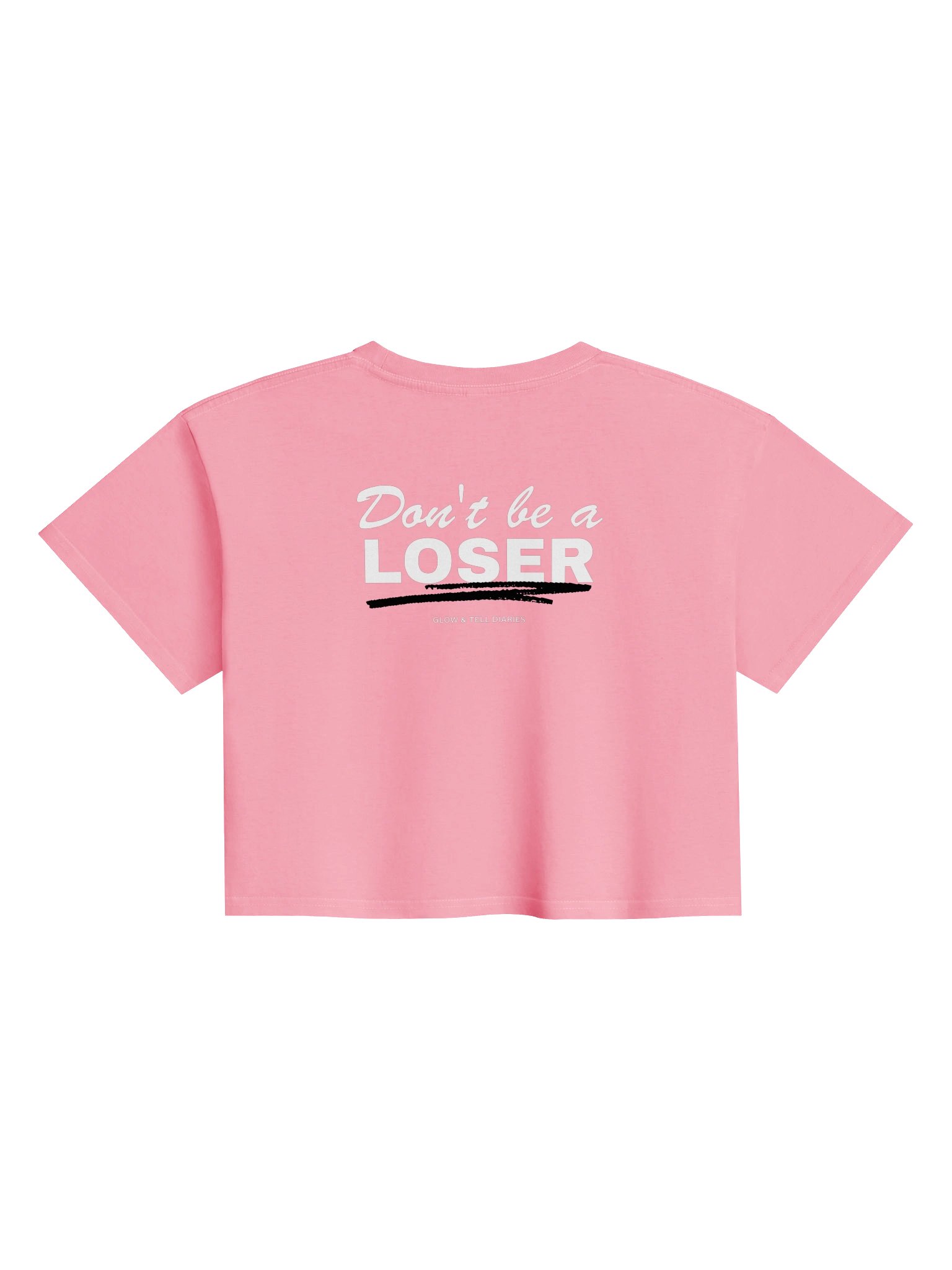 Don't be a LOSER bubblegum crop top product image (2)