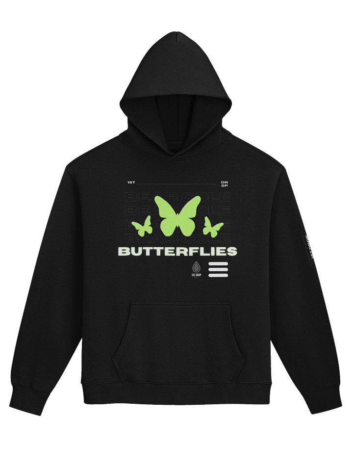 Bear Cole Butterlies Tech Unisex Hoodie product image (1)