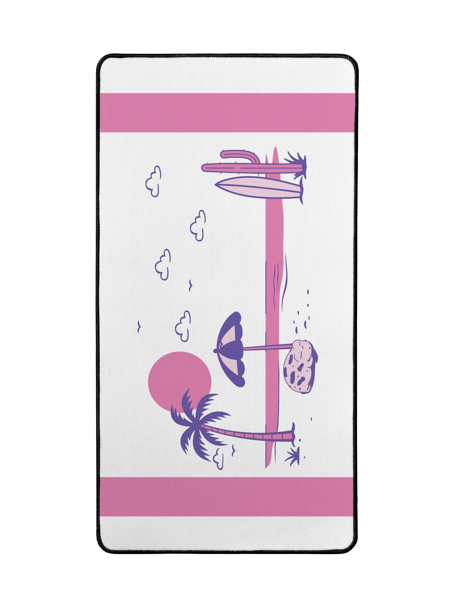 Pink Beach Sunset Desk Mat product image (2)