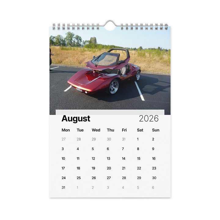 2026 Old Iron Classics Wall Calendar product image (2)