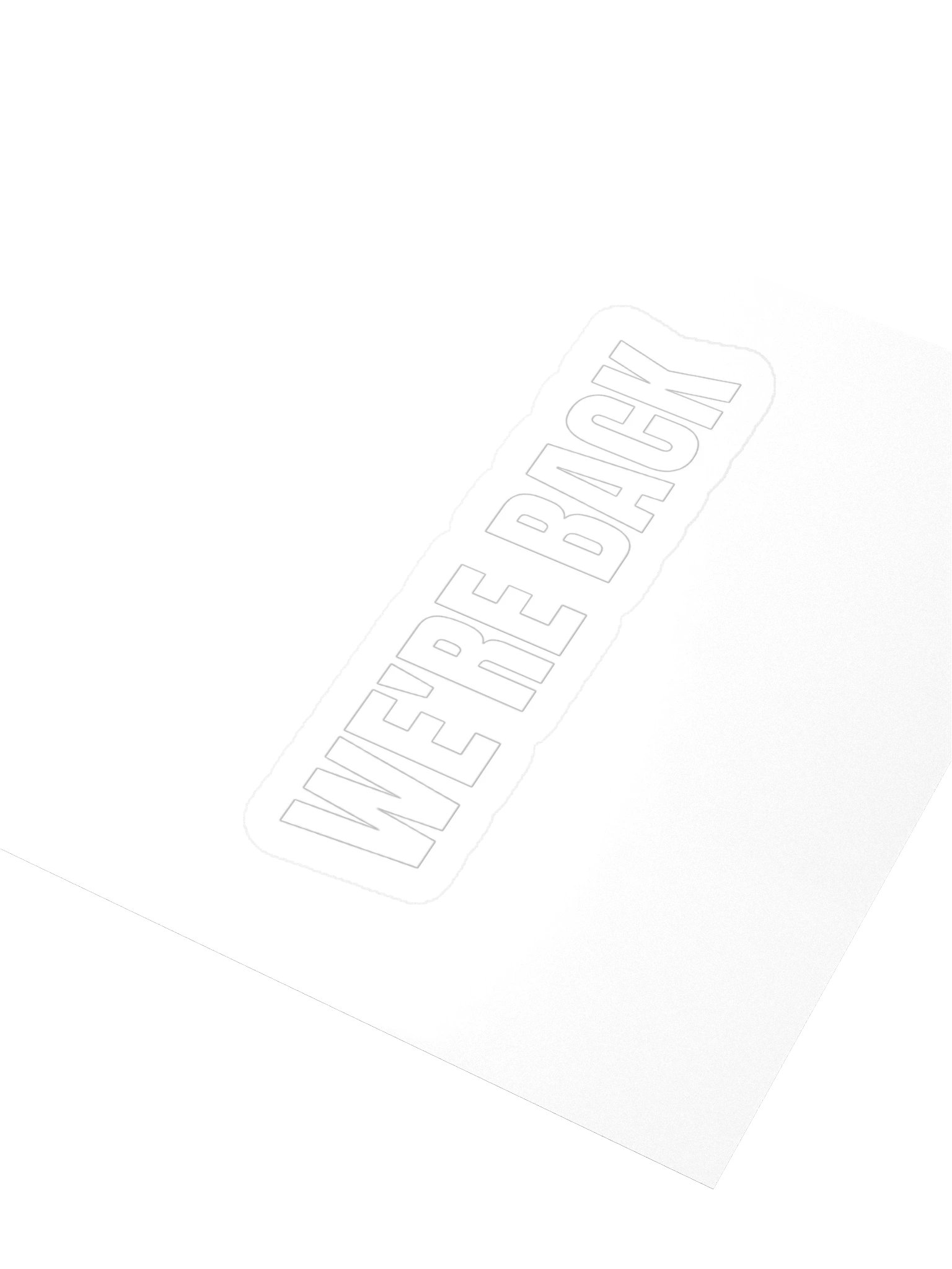STICKER - WE'RE BACK product image (3)