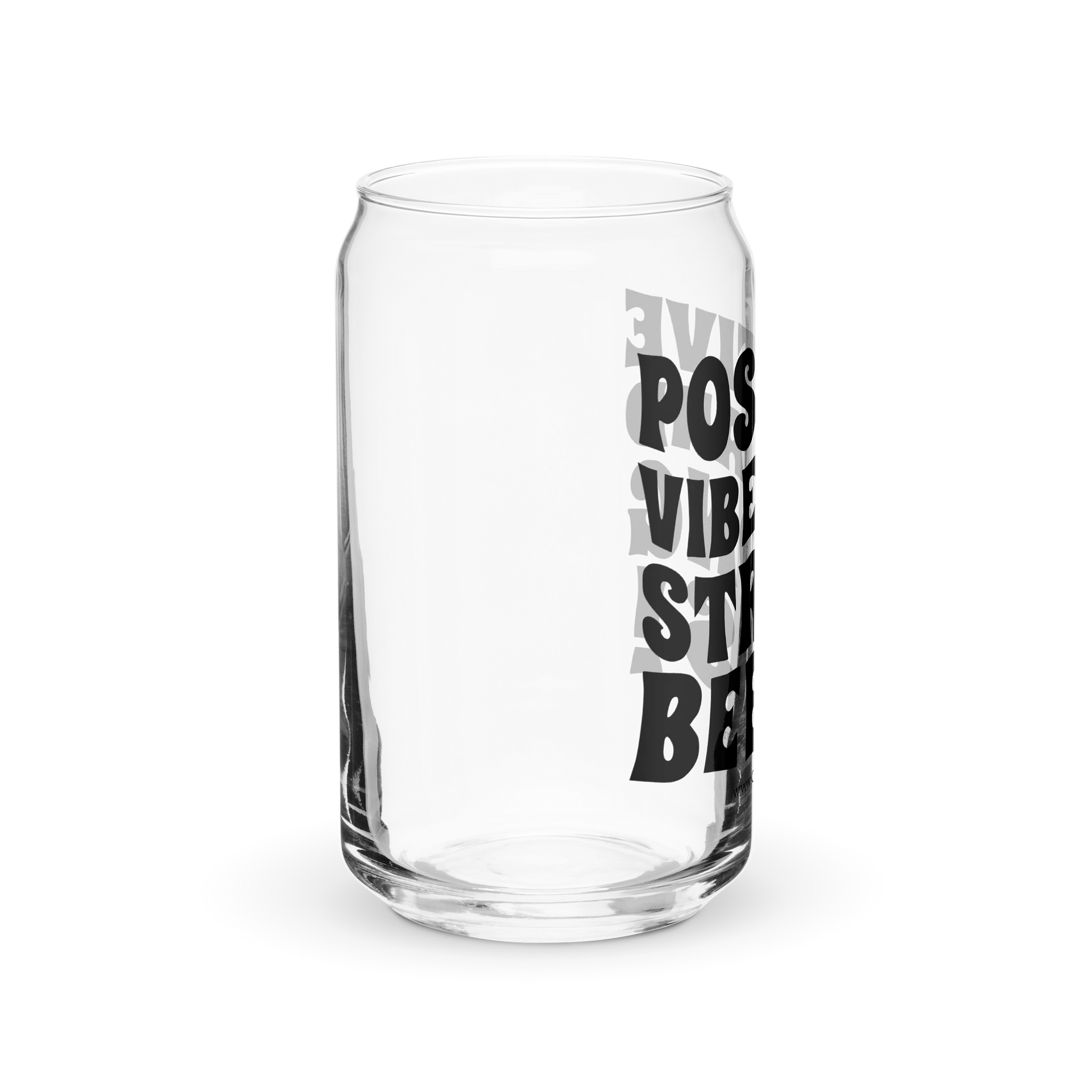 Positive Vibes & Strong Beers Can-Shaped Pint Glass product image (4)
