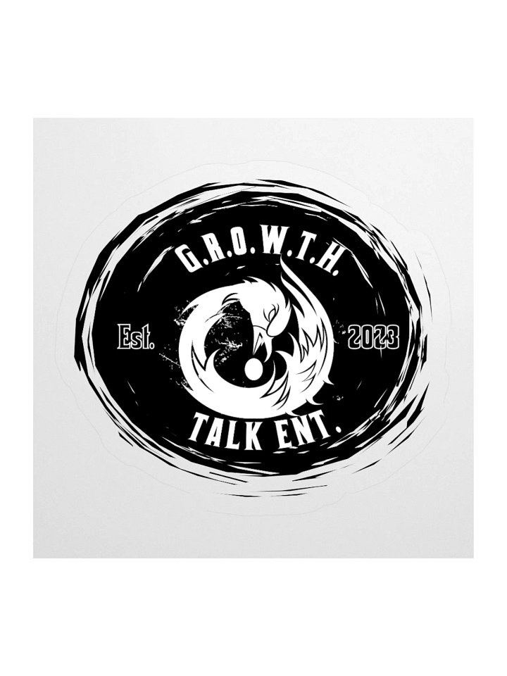 G.R.O.W.T.H. Talk Sankofa Sticker (black) product image (1)