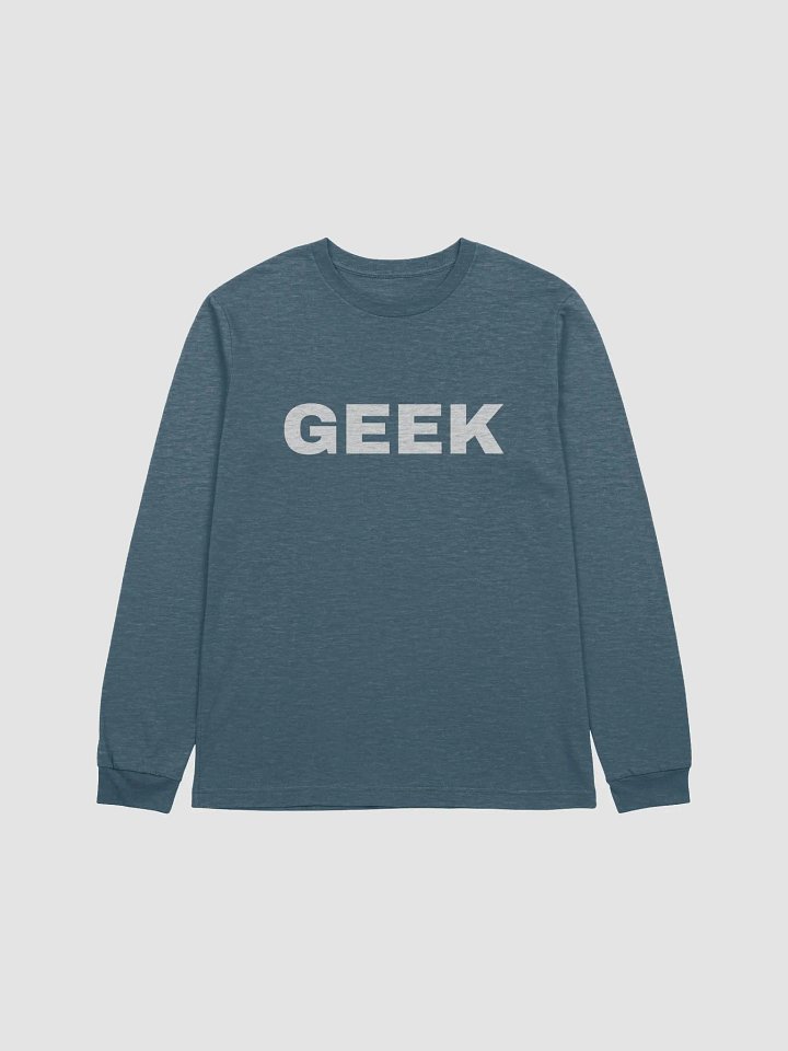 Geek long-sleeved tee (bold) product image (13)