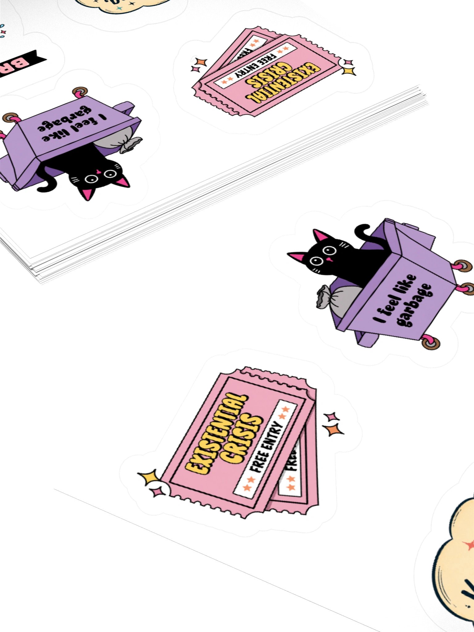Existential Crisis Starter Pack | 4-Piece Psychology Sticker Set product image (4)