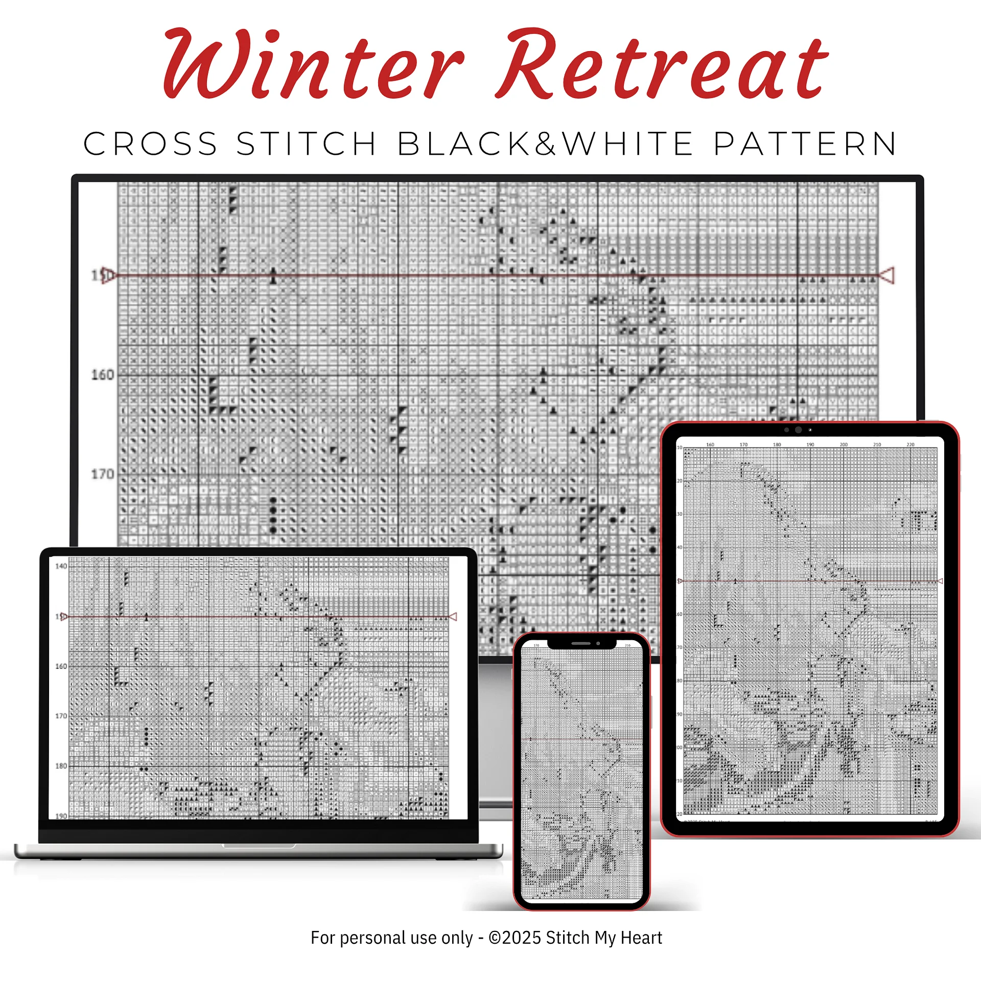 Winter Retreat Cross Stitch Pattern product image (4)