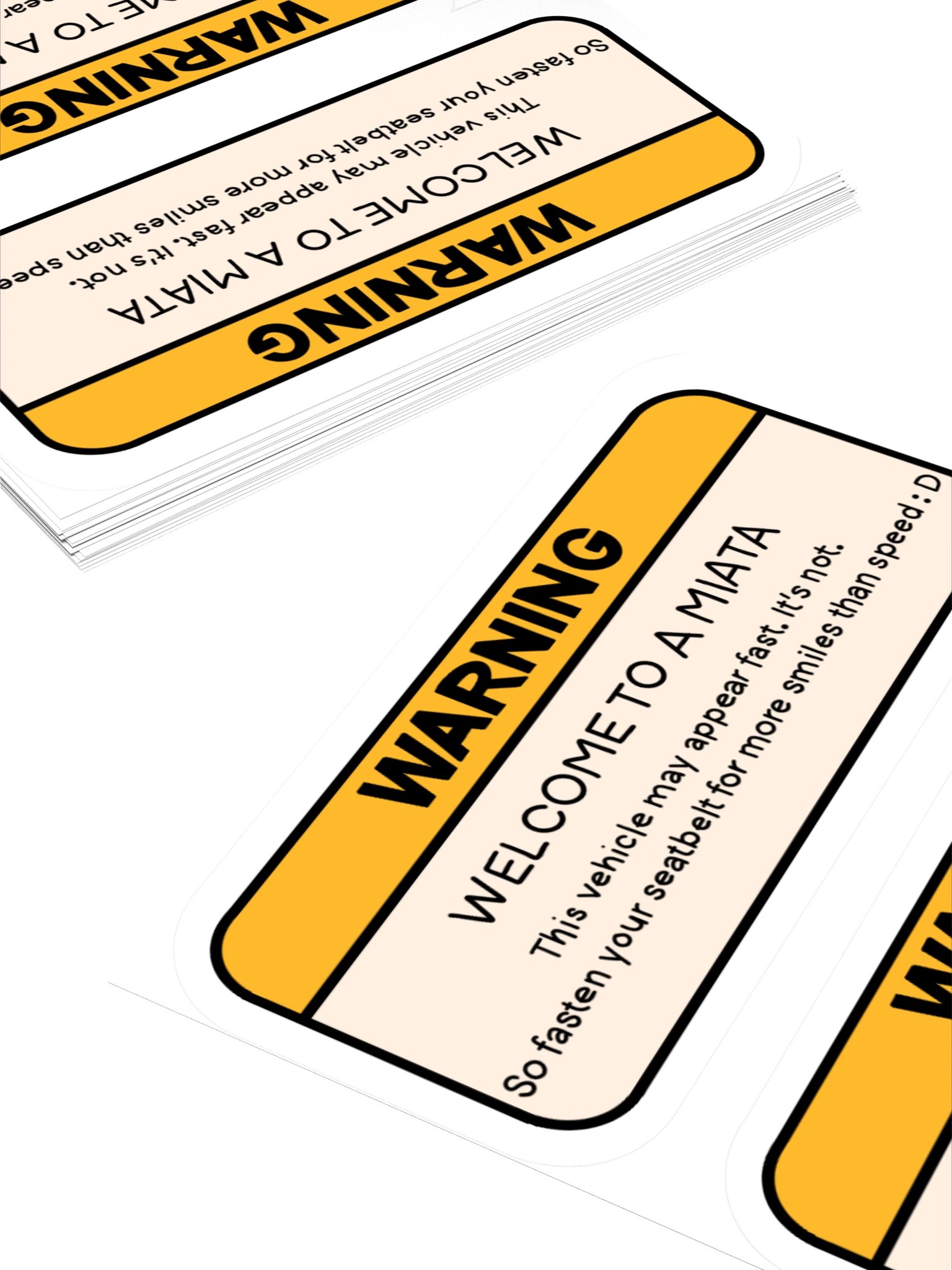 Roadster Warning Sticker product image (4)
