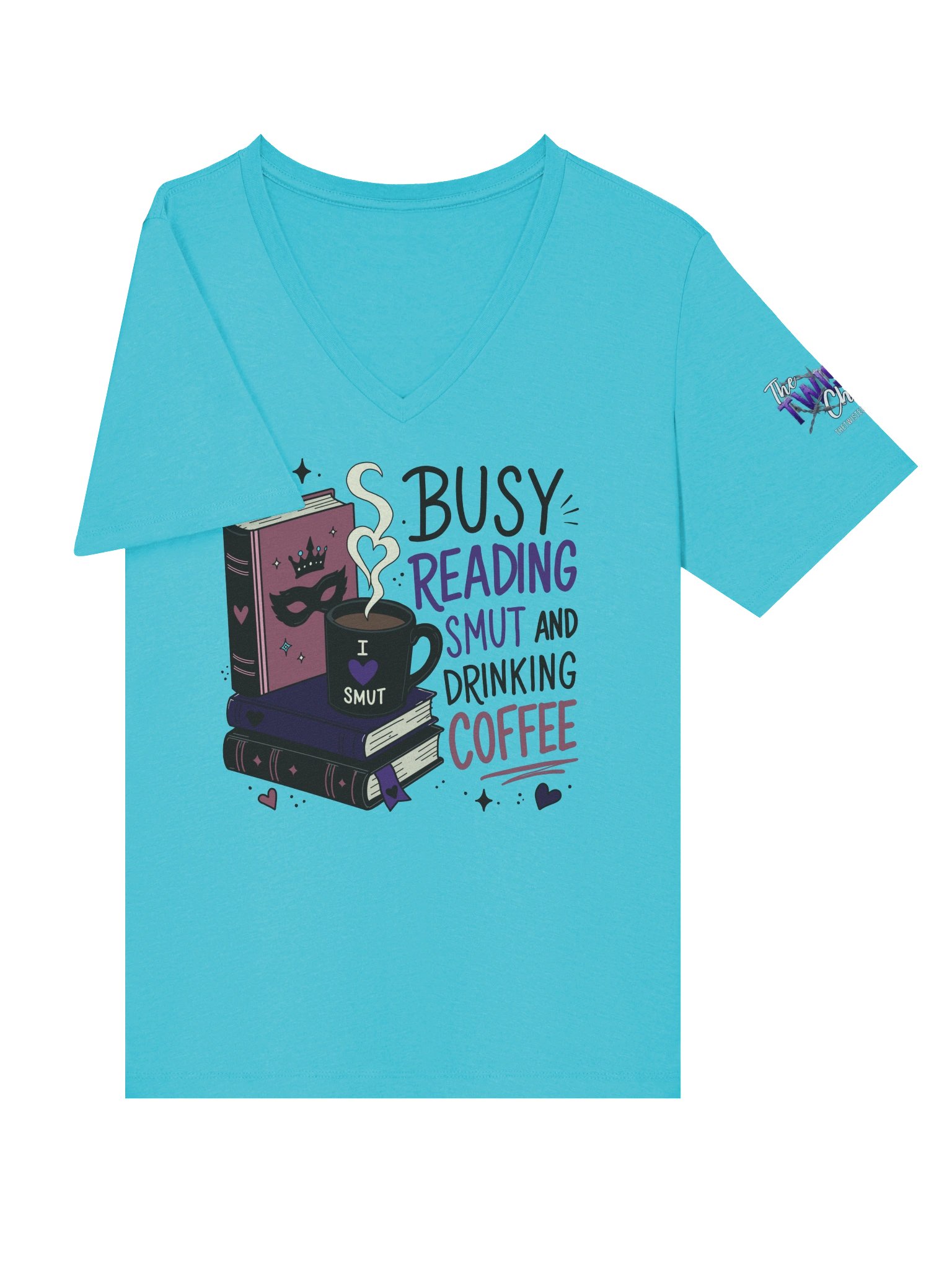 Busy Reading Smut & Drinking Coffee (Women's V-Neck) product image (38)