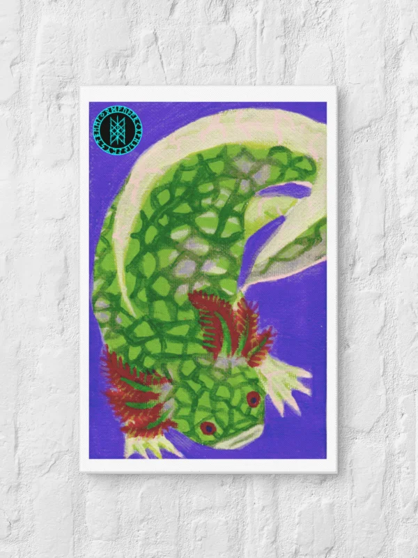 Gone Fission July Scaled Axolotl Canvas Print product image (4)