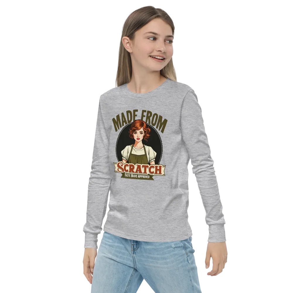 Scratch-Made Retro Chef Youth Long Sleeve Tee product image (22)