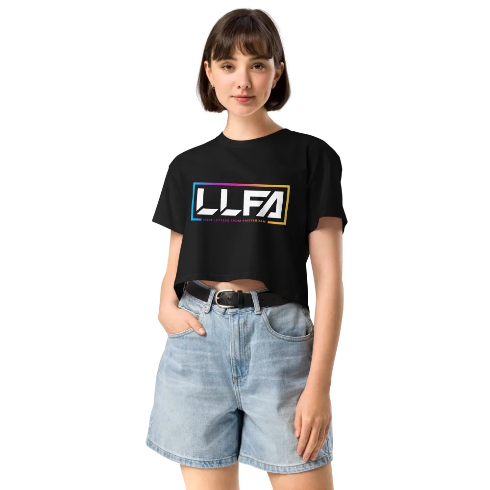 LLFA Logo Premium Crop T-Shirt - Black product image (12)
