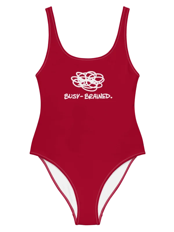 BUSY-BRAINED (lifeguard inspired) one piece swimsuit product image (1)