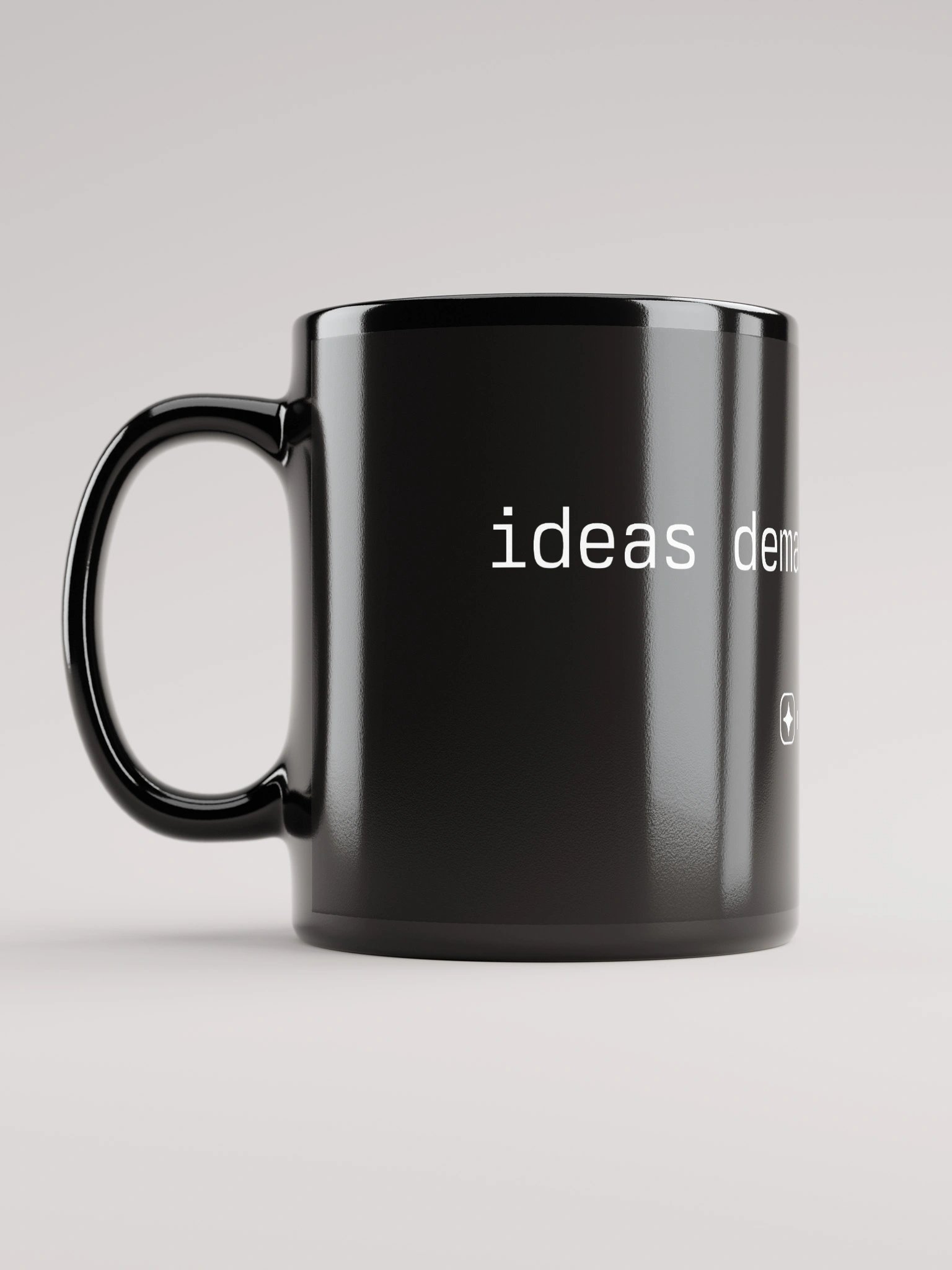 IDEAS DEMAND EXISTENCE - mitte.ai official mug - 100% ceramic product image (2)