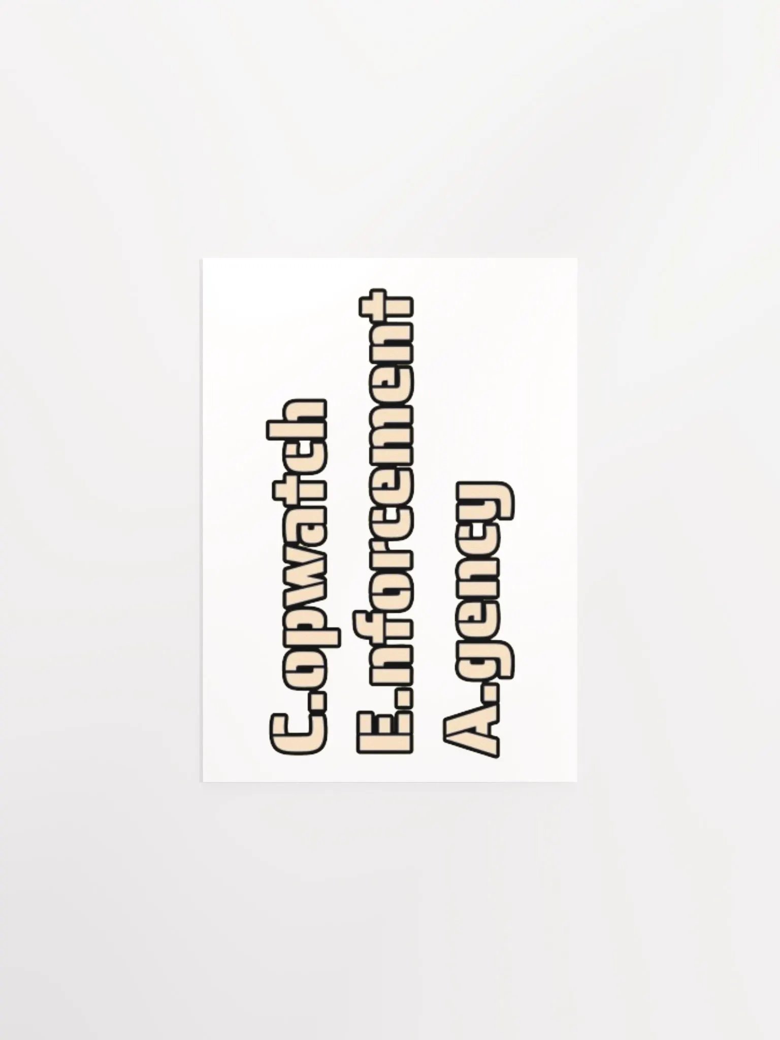 COPWATCH ENFORCEMENT AGENCY product image (1)