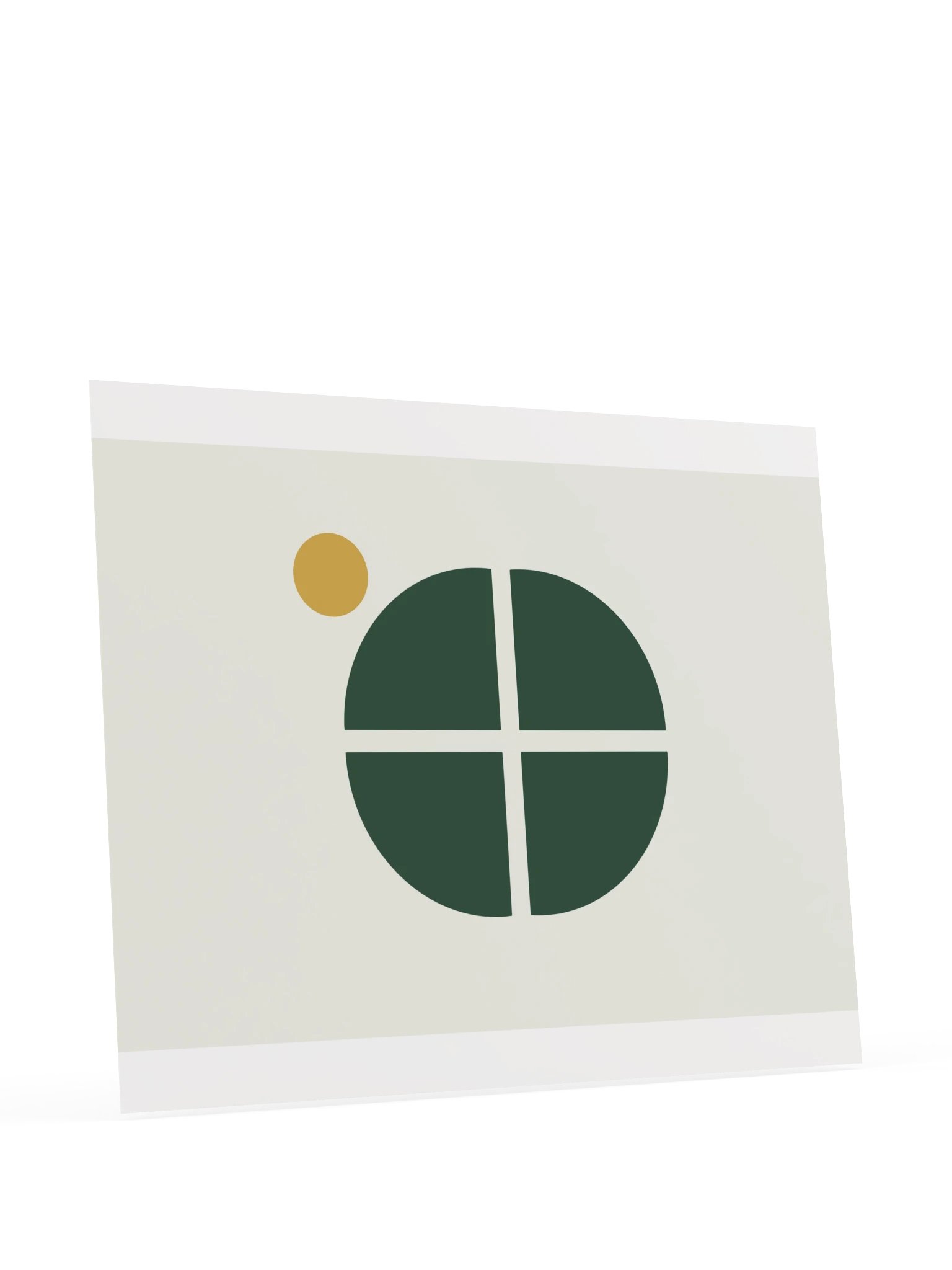 Green Mid Century Circle Print | Modern Bathroom Wall Art product image (11)