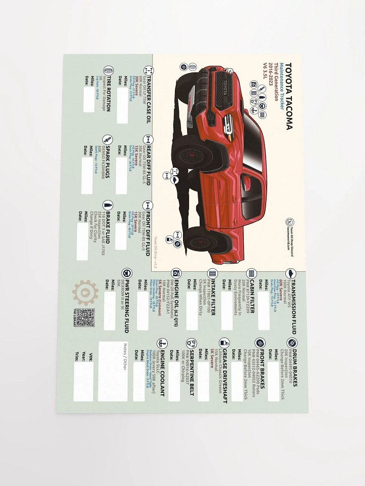 3RD GEN MAINTENANCE TRACKER V1.2 - Barcelona product image (2)