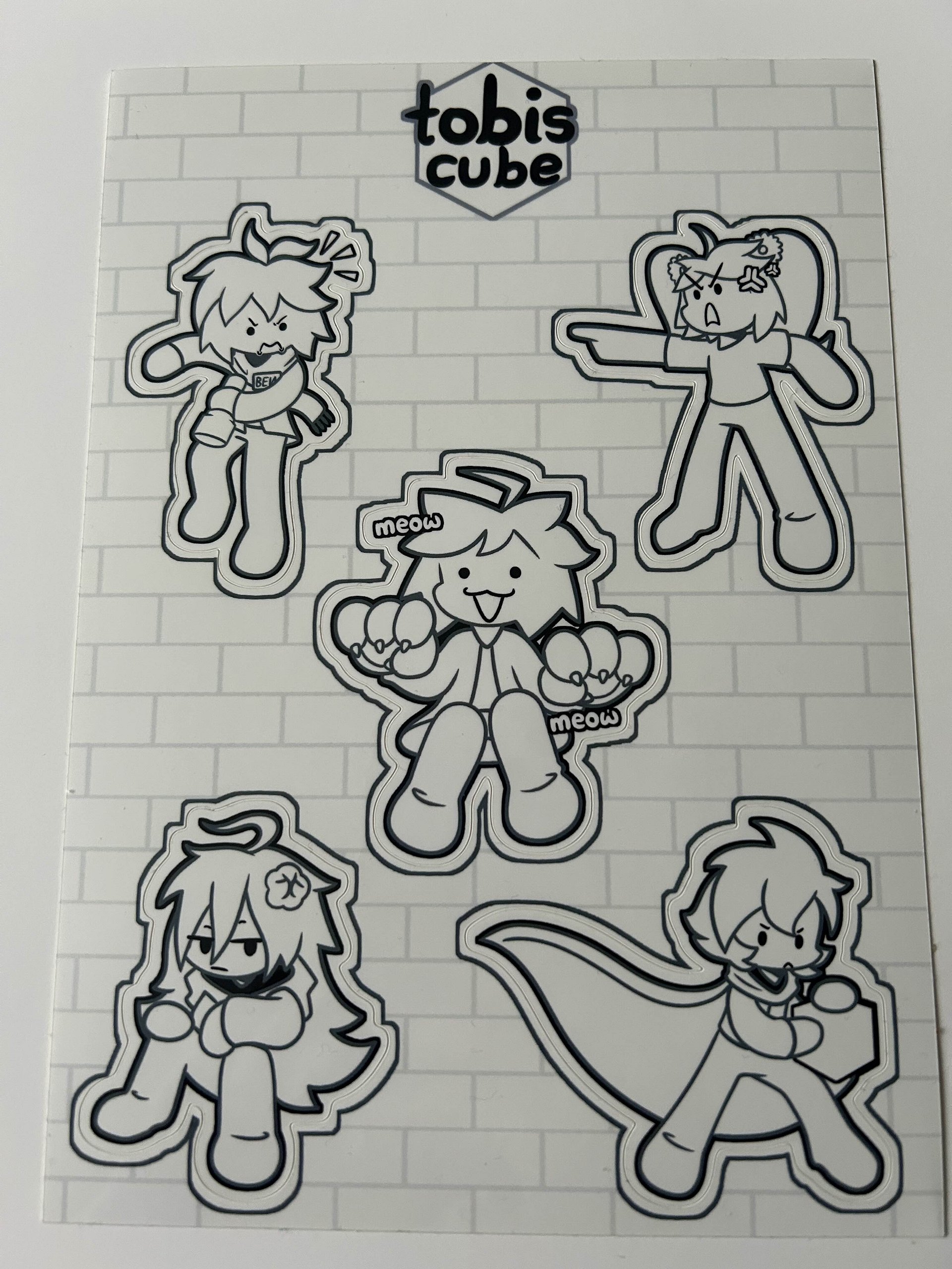 Tobis Cube Sticker Sheet, Vol. 1 product image (1)