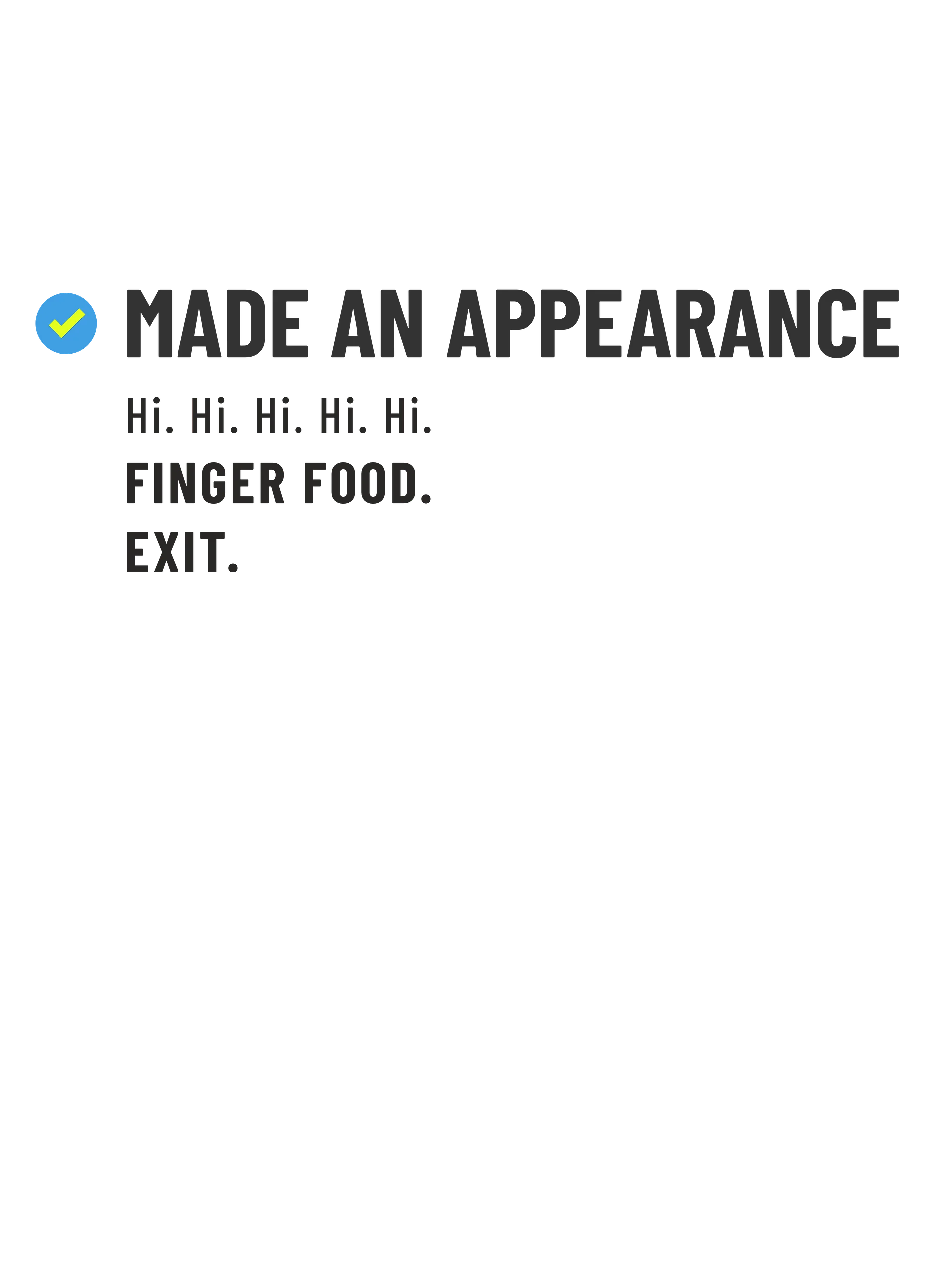 MADE AN APPEARANCE T-SHIRT product image (2)