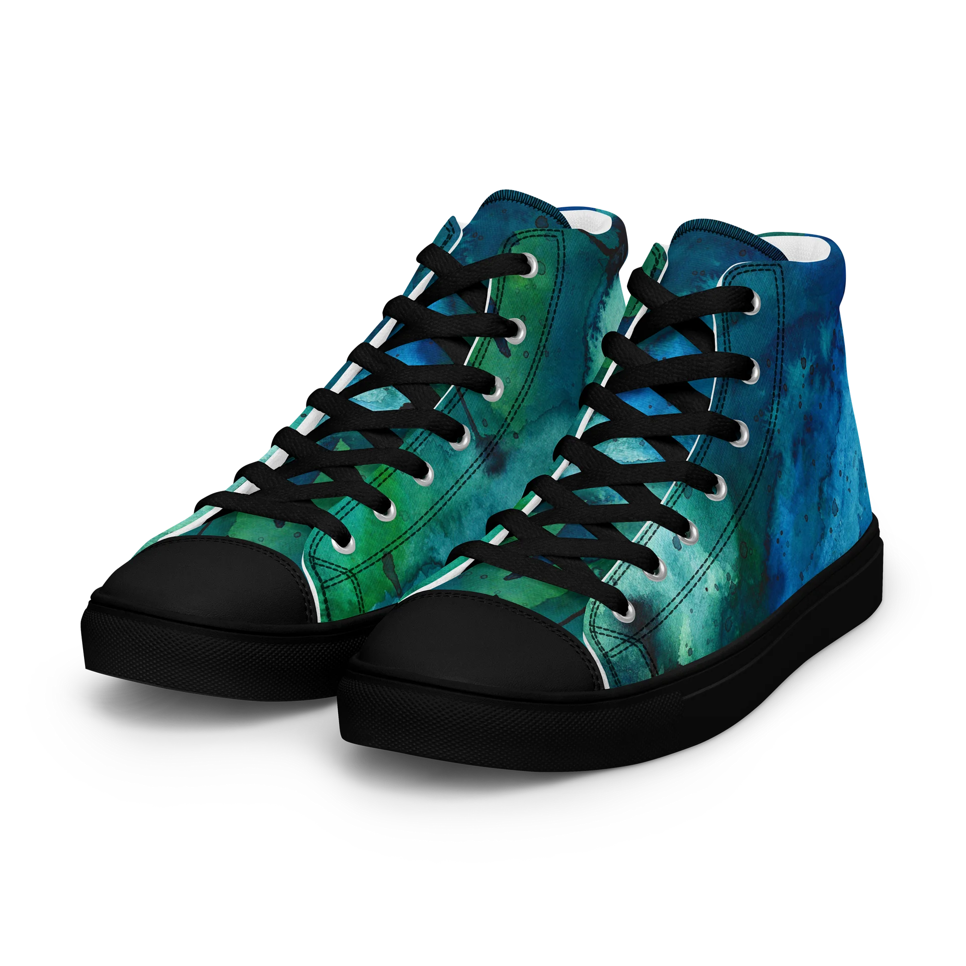 Coherence - Women's Unique Canvas Shoes with Watervolour Design product image (6)