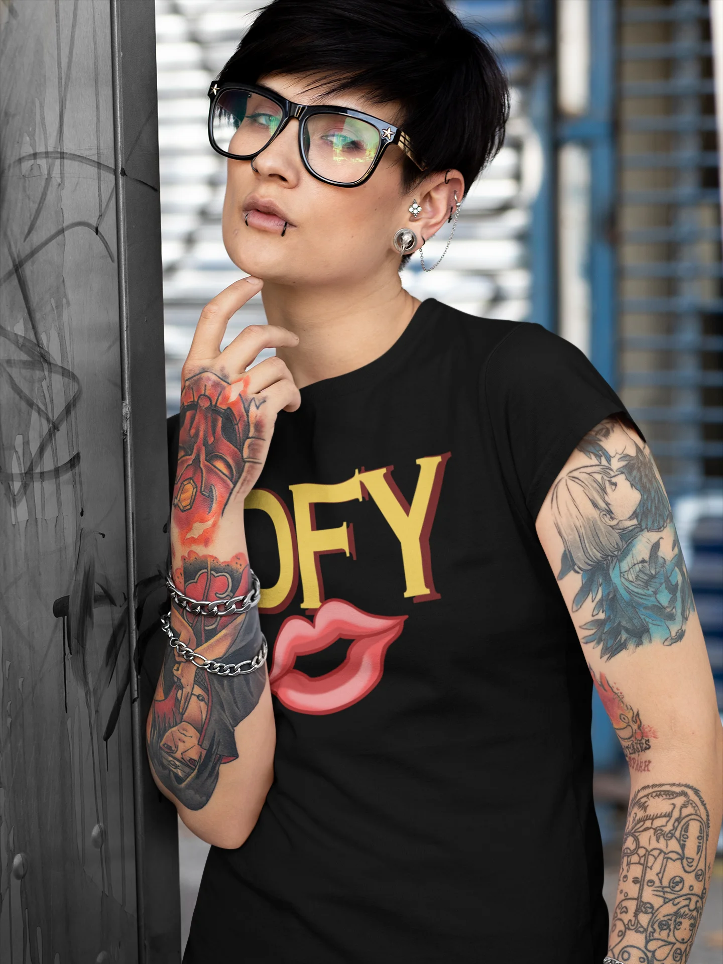 DFY Don't Flatter Yourself Reaction Shirt product image (79)