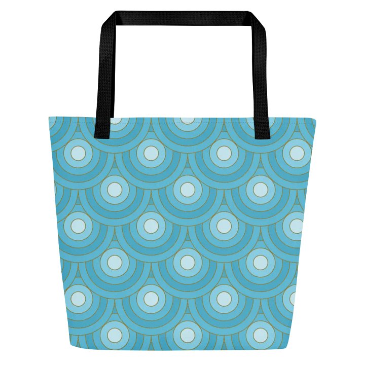 Beautiful Retro Bullseye Pattern All Over Print Tote product image (2)