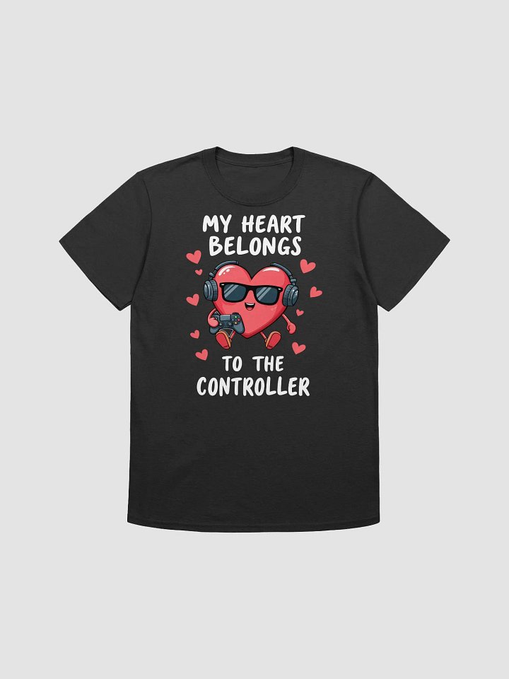 My Heart Belongs to the Controller - Funny Valentine's Gamer Unisex T-Shirt product image (1)