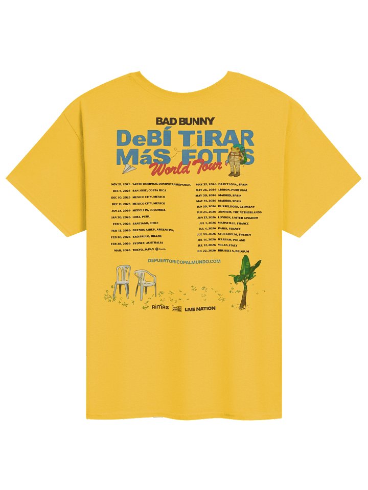 Bad Bunny DTMF World Tour 2025–2026 Merch T-Shirt product image (2)