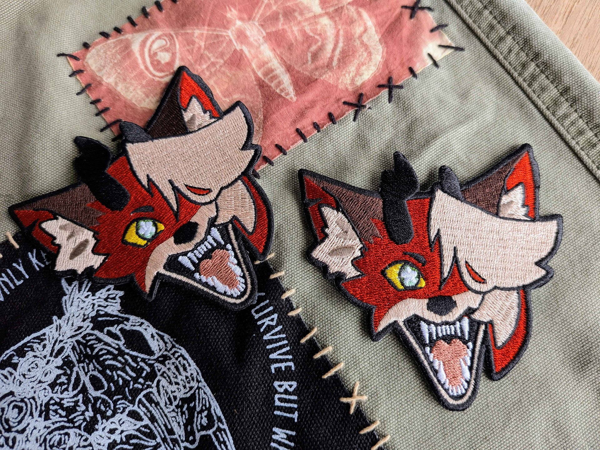 Starry-Eyed Fox Iron-On Patch product image (1)