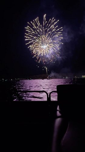 In case you didn’t get fireworks. 💙 Happy 4th of July from the lake! #easttexas #texas #lakelife #fireworks #4thofjuly