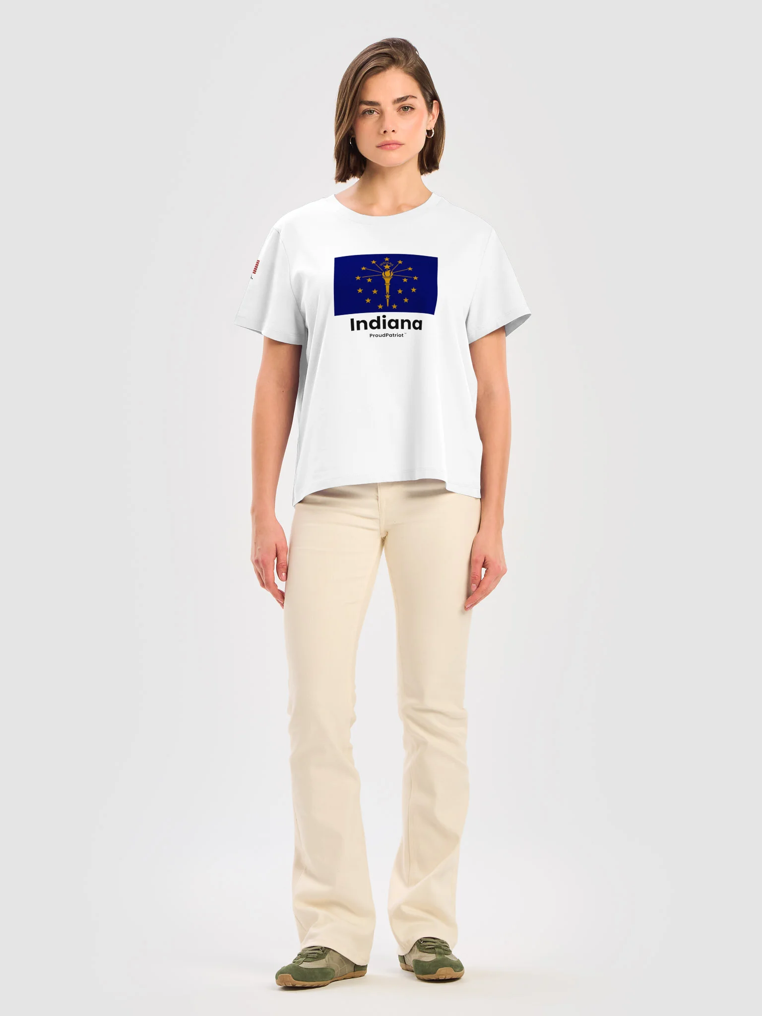 Indiana Women's Ribbed Neck T-Shirt product image (1)