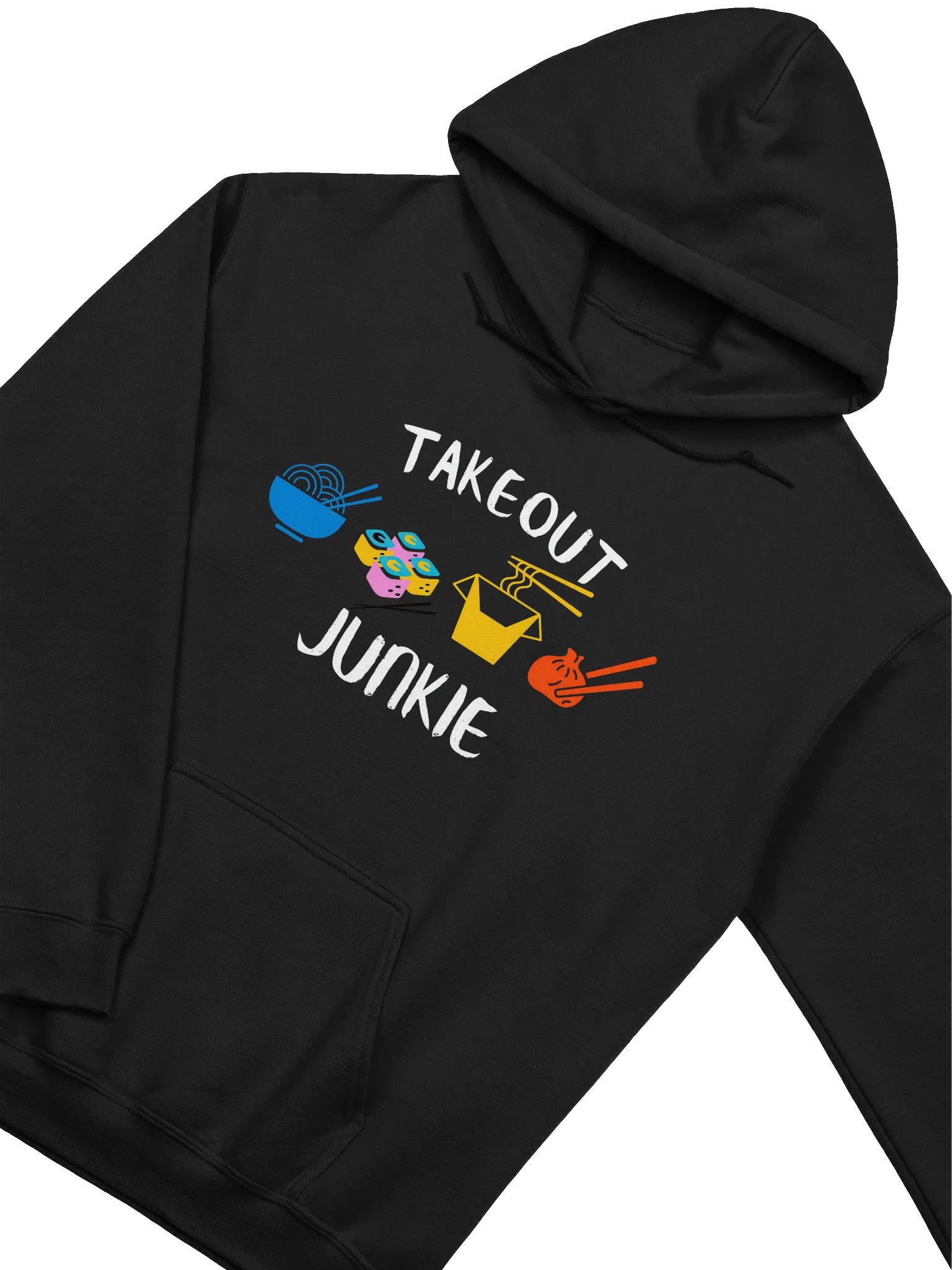 Takeout Junkie - Gildan Classic Hoodie - Dark Colors product image (2)