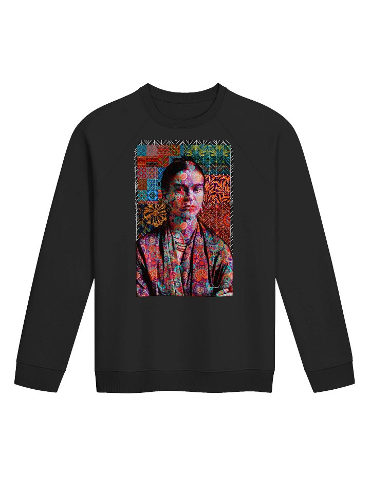 Vibrant Floral Frida Portrait Raglan Sweatshirt product image (3)