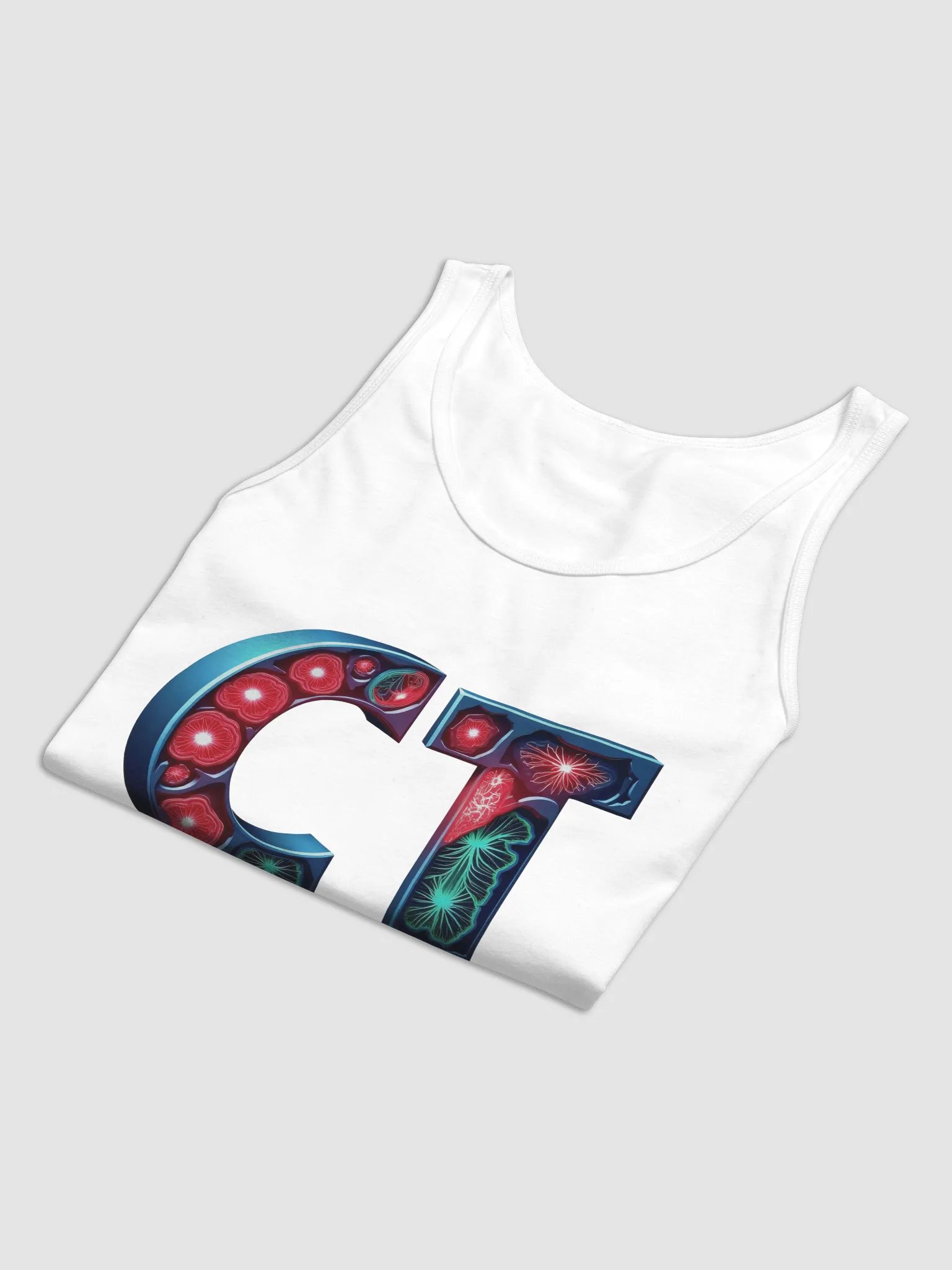 Neon Floral CT Scanner Tank product image (17)